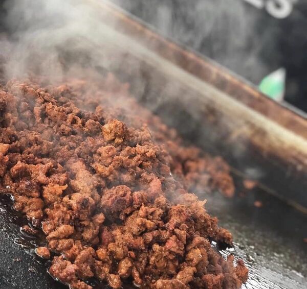 Chorizo on the Flat Top